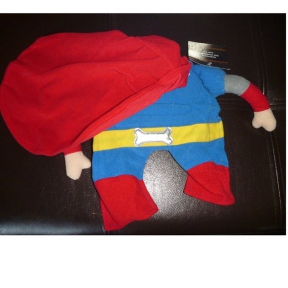 Dog Pet Halloween Costume SUPER HERO Size Small 10-13" Superman Cape NWT - Picture 1 of 2